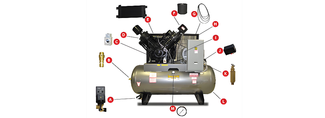 Start capacitor on air compressor motor