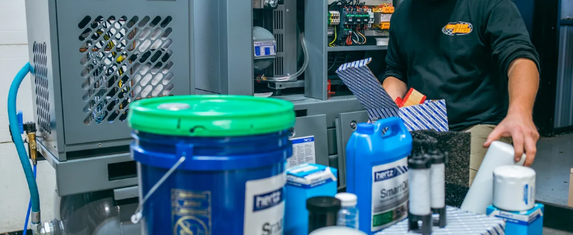 Air compressor maintenance and storage