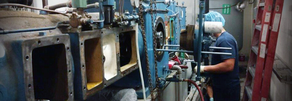 Compressor maintenance work