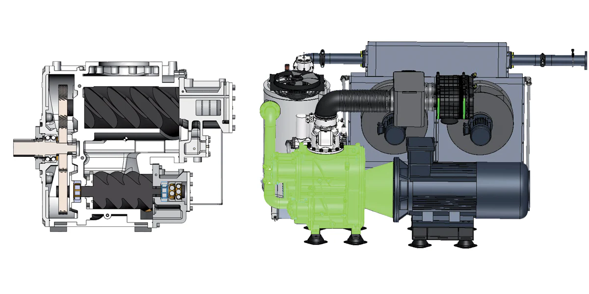 Multi-stage compressor assembly