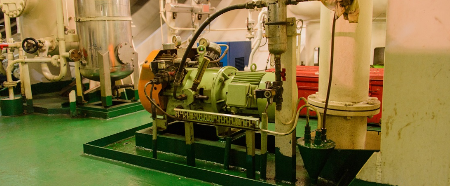 Ship engine room