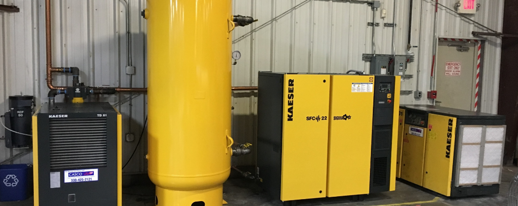 Industrial receiver tank installation