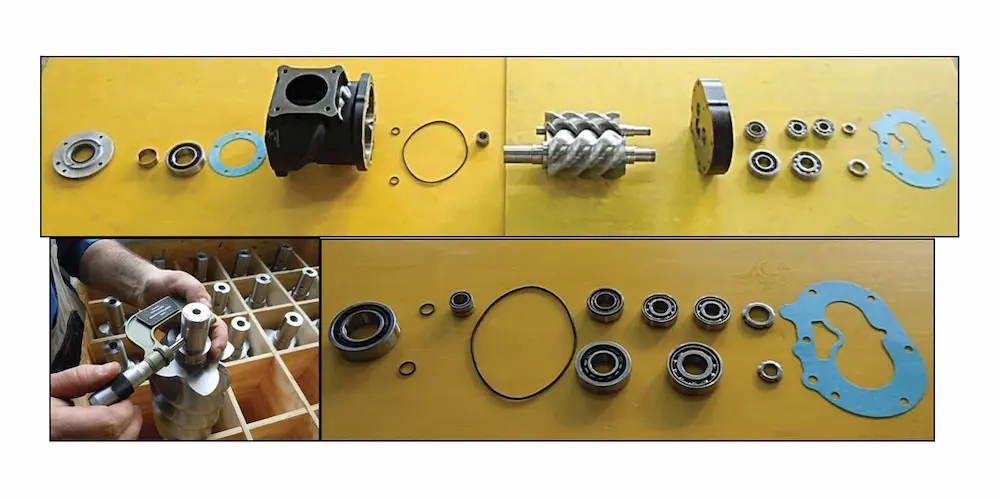 Screw compressor airend