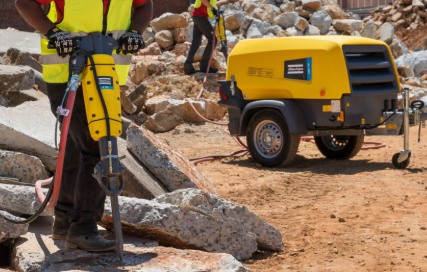 Jackhammer crew at work